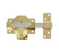 Amig - High Security Lock Model 3 Plus | Steel in Gold Finish | Anti-Drill and Anti-Bumping Protection | Includes 5 Coded Keys and Property Card | 90 x 154 mm