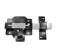 Amig - High Security Overlay Lock for Doors | Length of The Cylinder: 50 mm Long | Plate Size: 90 x 154 mm | Anti-Bumping System | Steel | Black | Includes Screws