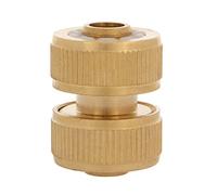 Amig - Hose Repair | 3/4" | Ideal for Easy Repair Water Leaks | Quick and Easy Connection | Made with Brass | Matte Gold