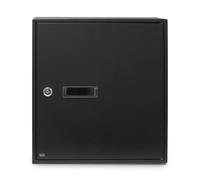 Amig - Internal Door Letter Box | Rear Opening for Convenient Access | Lockable for Privacy | Suitable for A4 Paper | Wall-Mount Option | Black | 40x36x10CM | Alloy Steel