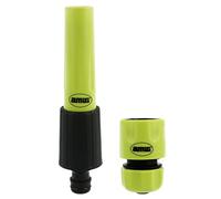Amig - Irrigation Kit | 2 Components | 1 Irrigation Lance with Adjustable Flow Rate and 1 1/2" Quick Splice with Stop Function | Ideal for Gardening | ABS Plastic | Pistachio Green and Black