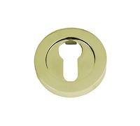 Amig - Key | Mod. 3Z | Diameter 52 mm | Width 10 mm | Round Trim for Locks | Compatible with Euro Profile Cylinder | Zamak Brass Varnished