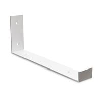 Amig - L-Shaped Industrial Shelf Support - 103 x 210 x 40mm - White Steel - Wall Mount - Functional and Durable Design - Ideal for Wall Shelves