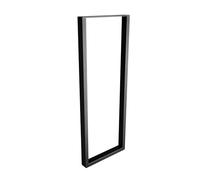 Amig - Lobby or Entrance Table Legs | Rectangular Metal Leg for Industrial Style Tables | Material: Steel | Dimensions: 800 x 300 x 40 mm | Matt Black Finish