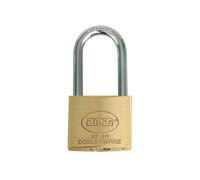 Amig - Long Bow Key Lock | Brass and Steel Bow | Width: 30 mm | Security Lock with Two Keys | for Outdoor and Indoor Use