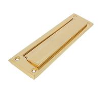 Amig - Letter Slot for Letterbox | for Interior and Exterior Walls or Doors | Stainless Steel Letter Slot | Size 254 x 73 cm | Slot Dimensions: 198 x 48 mm | Gold Colour