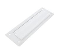 Amig - Letterbox Plate | for Interior and Exterior Walls or Doors | Steel Mail Collector | 254x73 cm | Letter Slot Size: 198x48 mm | Colour: White