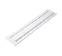 Amig - Mail Slot White Mod. 2 - Flap for Walls or Doors - Letter Collector with Steel Cover - 342 x 73 mm - Slot Size: 312 x 43 mm - Matte White - Letter Slot