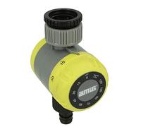 Amig - Manual Irrigation Programmer | Diameter 60 x 80 mm | Up to 2 Hours of Irrigation | With Filter Protector for Hose and Tap Adapter with 19 mm | ABS Plastic and Rubber | Pistachio Green and Black