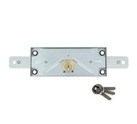 Amig - Metal Locking for Blinds | 15 mm Cylinder | Zinc-Plated Steel | 4 Anchor Points | Includes 3 Nickel-Plated Brass Keys | Internal and External Drive | Zinc-Plated, 15 mm, Steel