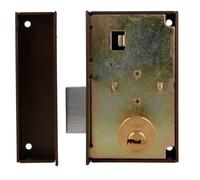 Amig Model 75P Hinged Lock, Brown, 67 x 112 mm