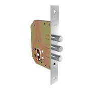 Amig - Mortice Lock with Bolts for Wooden Doors | 50 mm | Without Cylinder and Safety Shield | Stainless Steel | Matte | Includes Screws