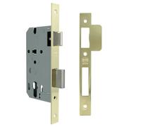 AMIG - Mortise Lock 335 for Wooden Doors, 50/70 mm, Brass Steel, Reversible Handle, Without Cylinder or Shield