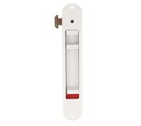 amig - Mortise Lock for Windows and Sliding Doors in Aluminum Mod.3800, Recessed Hook Lock, Aluminum Finish in White