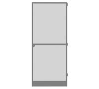 Amig - Mosquito Net for Door - 100 x 220 cm - Effective Protection - Adjustable - Complete Kit with Frame, Mesh, and Accessories - Aluminum and Fiberglass - Anthracite Gray - Anti-Mosquito - Mod. MP01