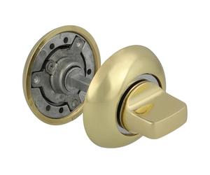 Amig - Muletilla with Point Key Mod. 50R-KD | Cylinder-Condemnation Combination | Brass | Increases Safety in Entrance Doors | for Doors from 35 to 45 mm Thick | Rosette Ø54 mm