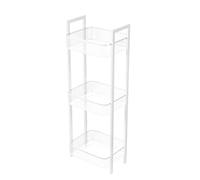 Amig - Multi-Purpose Organizer - 3 Vertical Baskets - White Steel - Kitchen Storage - Size: 33 x 25 x 85 cm