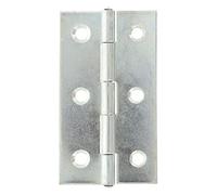 Amig - Narrow Hinge | 87 x 47mm | Versatile | Square Edges | Quiet Opening and Closing | Doors with Strength | Galvanised Steel