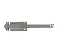 Amig - Overlap Pin for Doors Mod.3700 | Silver Security Latch for Horizontal or Vertical | Brass Matte Chrome Finish | Measurements: 400 x 48 mm | Includes Screws