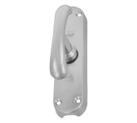 Amig - Overlay for Windows - Matte Chrome Finish Steel - Security Lock with Handle - Includes 5 Brackets - Dimensions: 150 x 38 mm