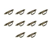 Amig - Pack of 10 Cabinet Handles - 132 mm - Leather Color - Made of Zamak - Handles for Kitchen and Bathroom Drawers and Cabinets with Modern Decorative Style and Comfortable Use - Mod. 850