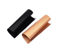 Amig - Pack of 2 Baking Mats - 30 x 40 cm - Black and Gold - PTFE Oven Mats - Reusable Sheets - Non-Stick and Easy to Clean - Mod. AM10
