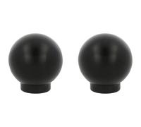 Amig - Pack of 2 Cabinet Knobs - Diameter Ø24 mm - Matte Black - Made of Zamak - for Kitchen and Bathroom Drawers and cabinets with a Modern Decorative Style and Comfortable use - Mod. 813