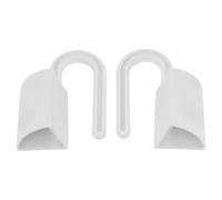 Amig - Pack of 2 Door Stops for Hanging Hinges, Blocks The Door and Prevents Unexpected Closures, Contains Adhesive Holder to Hold When Not in Use, White