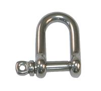 Amig - Pack of 2 Mod.30130 Stainless Steel Straight Shackles with U Shape and Threaded Bolt | Perfect for Lifting or Dragging Heavy Objects