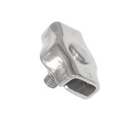 amig - Pack of 2 Simple Flat Cable Ties Stainless Steel Mod.30105 for Pairing Ropes, Wires or Wires, Grilling or Adjustable Nuts, Silver, Dimensions: Ø 3 mm