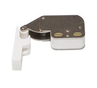 Amig - Pack of 2 Spring sockets Mod.30 in White Finish Steel - Concealed Closure for Cabinet Doors and Furniture at Home or Office - Measurements: 28 x 35 mm - Fixing Screws Included