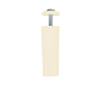 Amig - Pack of 2 Stop for Roller Shutters Made of Plastic, Bronze, Shock Absorber with M5 Anti-Rust Screw and Outer Washer, Weather-Resistant, Length: 40 mm