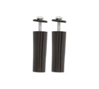 Amig - Pack of 2 Stops for Roller Shutters Made of Bronze Plastic, Shock Absorbers with M5 Anti-Rust Screw and Outer Washer, Weather-Resistant, Length: 40 mm
