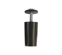Amig - Stop for Roller shutters Made of Plastic, Bronze, Shock Absorber with M5 Anti-Rust Screw and Washer Outside, Weather-Resistant, Length: 40 mm