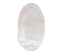 Amig - Pack of 24 Multi-Purpose Adhesive Hooks - Easy to Use, No Drilling - Do Not Damage The Wall - for Smooth Surfaces - Durable Plastic - Transparent - 24 x 35 MM