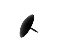 Amig - Pack of 4 Decorative Forging Nails - Ø 40 mm - Round Shape - Ideal for Decoration in Cabinets, Tables or Rustic Style Doors - Black Steel