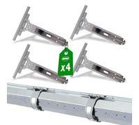 Amig - Pack of 4 Roller Shutter Straps in Stainless Steel - Grey Polyamide - 150 mm - Corrosion-Resistant Support Improves Shutter Stability and Durability - Easy Install - Set of 4 Units