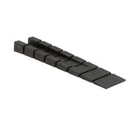 Amig - Pack of 4 Trimmable Leveling Wedges Mod.160 Black Plastic | Heavy Duty Shoe Holder with Pre-Cut Ideal for Furniture Legs or Floor Differences
