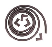 Amig - Padded Edge Protection Roll | PVC Material | Soft & High-Density Protector for Tables & Furniture | Non-Toxic & Removable | Wood Look | Safety for Kids & Seniors, Brown, Polyvinyl Chloride