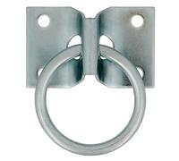 Amig - Plate with Ring | Plate 70 x 45 mm; Ring Ø7 x 50 mm | Welded Mobile Ring with Fixed Plate | Anchor for Wall or Ceiling Mounting | for Hanging or Tying Objects | Z-Steel incado