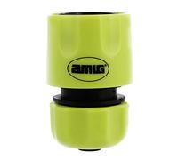 Amig - Quick Connector for Hose - 1/2" - with Quick Click Anchor System - Quick and Easy Connection for Garden Water Hoses - ABS Plastic - Pistachio Green