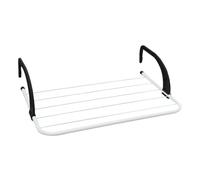 Amig - Radiator Clothes Airer Mod. Aeria ClipMini - Steel and Polypropylene - Clothes Dryer - Easy Installation - 3 m Drying Space - Size 51x33x13 cm - Colour White/Black