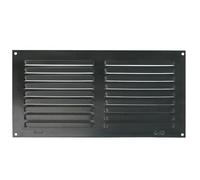 Amig - Rectangular Aluminium Grille | Air Ventilation Grilles for Air Outlet | Ideal for Kitchen and Bathroom Ceiling | Dimensions 150 x 300 mm | Black