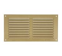 Amig - Rectangular Aluminium Grille - Ventilation Grills for Air Outlet - Ideal for Kitchen and Bathroom Ceiling - Measures 100 x 200 mm - Gold