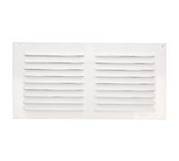 Amig - Rectangular Aluminium Grille with Mosquito Net - Ventilation Grills for Air Outlet - Ideal for Ceiling in Kitchen and Bathroom - Measures 150 x 300 mm - White