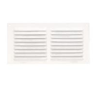 Amig - Rectangular Aluminium Ventilation Grille | Ventilation Grille for Air Outlets | Ideal for Kitchen and Bathroom Ceilings | Dimensions: 100 x 200 mm | Colour: White