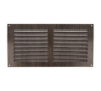 Amig - Rectangular Aluminium Ventilation Grille | Ventilation Grille for Air Outlets | Ideal for Kitchen and Bathroom Ceilings | Dimensions: 150 x 300 mm | Colour: Wenge