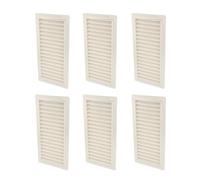 Amig - Rectangular Plastic Grille with Mosquito Net | Ventilation Grilles for Air Outlet | Ideal for Kitchen and Bathroom Ceiling | Dimensions: 200 x 120 mm | Colour: White