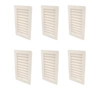 Amig - Rectangular Plastic Grille with Mosquito Net - Ventilation Grills for Air Outlet - Ideal for Ceiling in Kitchen and Bathroom - Dimensions: 200 x 140 mm - Colour: White
