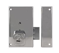 Amig - Right Overfill Lock with Lever and Tongue for Wooden Doors Model 75P | 67 x 112 mm | Security Round Cylinder | Silver Steel